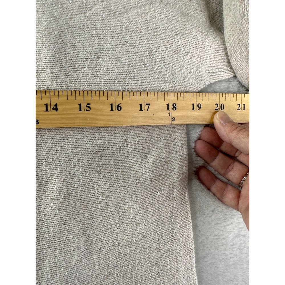 J Jill Sweater Womens Small Slub Boatneck Tunic Heathered Tan Jumper Coastal - Picture 5 of 8